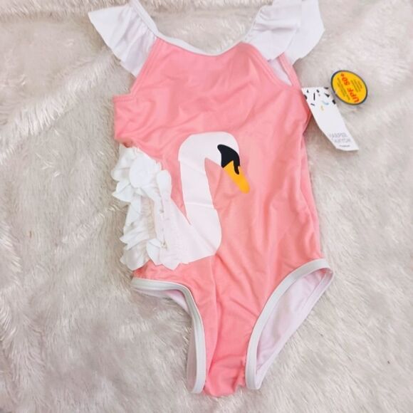 Harper Canyon pink duck swimsuit size 3 - Picture 1 of 5